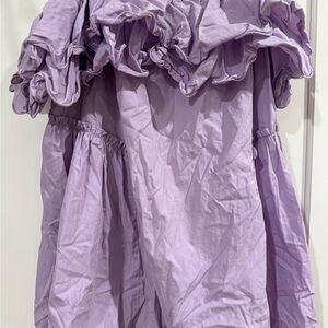 Free People Strapless Dress in Lavender